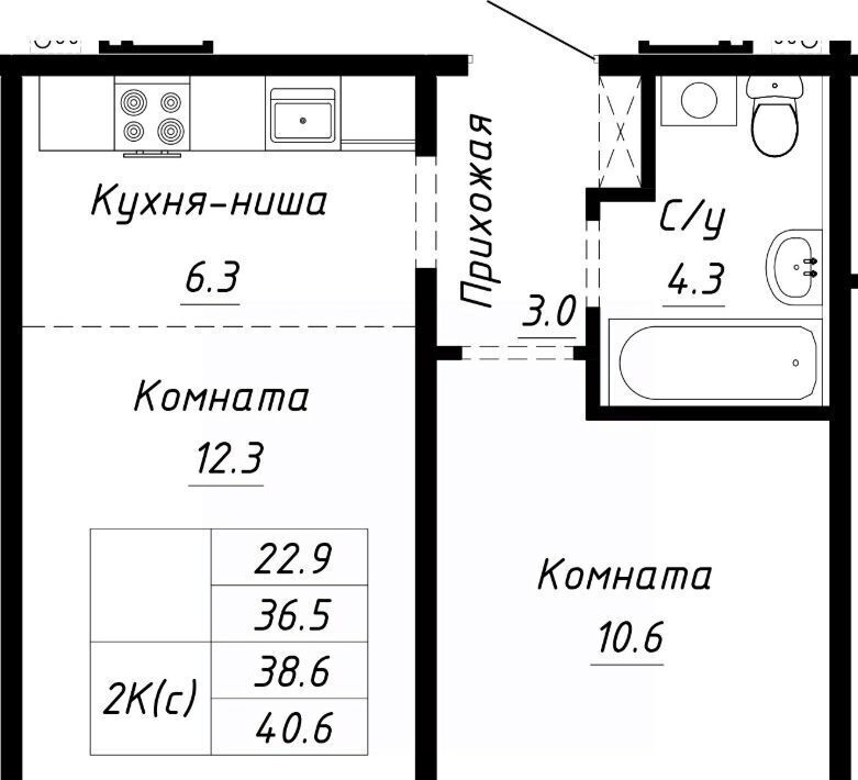 квартира г Барнаул р-н Индустриальный ул Анатолия Мельникова 1 фото 1