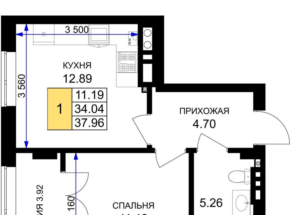 квартира р-н Гурьевский г Гурьевск ЖК «Включи» фото 1