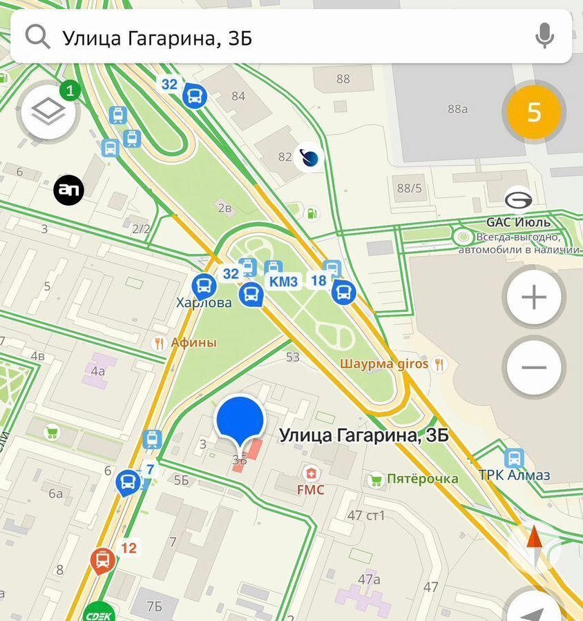 квартира г Челябинск р-н Ленинский ул Гагарина 3б фото 5
