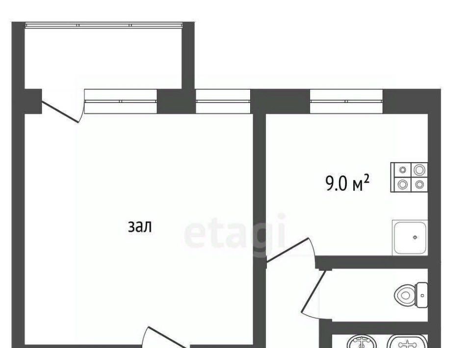 квартира г Белгород Восточный ул Октябрьская 46а фото 2