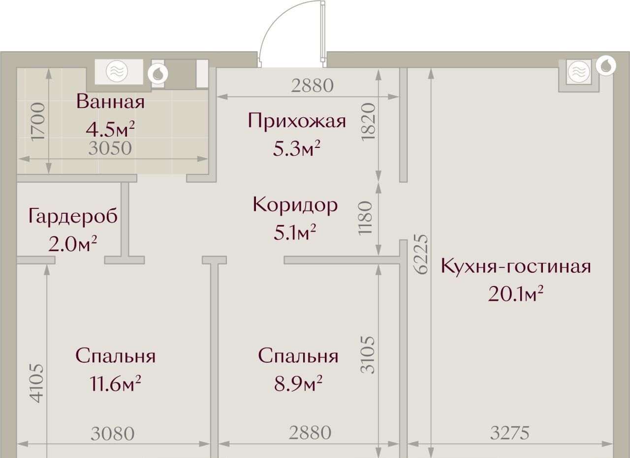 квартира г Казань метро Площадь Тукая пер Щербаковский 5 фото 3