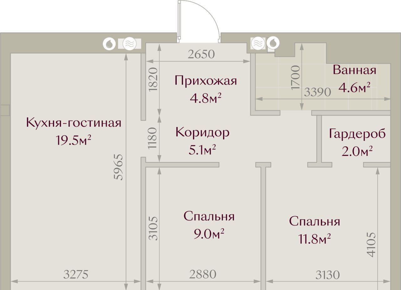 квартира г Казань метро Площадь Тукая пер Щербаковский 5 фото 3