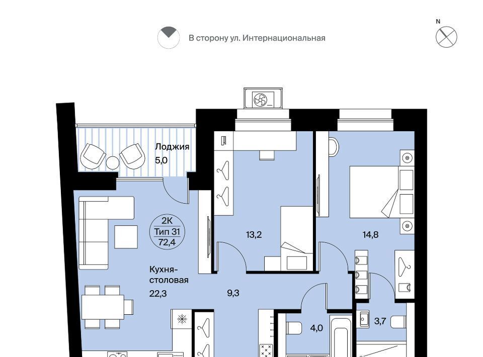 квартира г Сыктывкар ул Интернациональная 200 фото 1