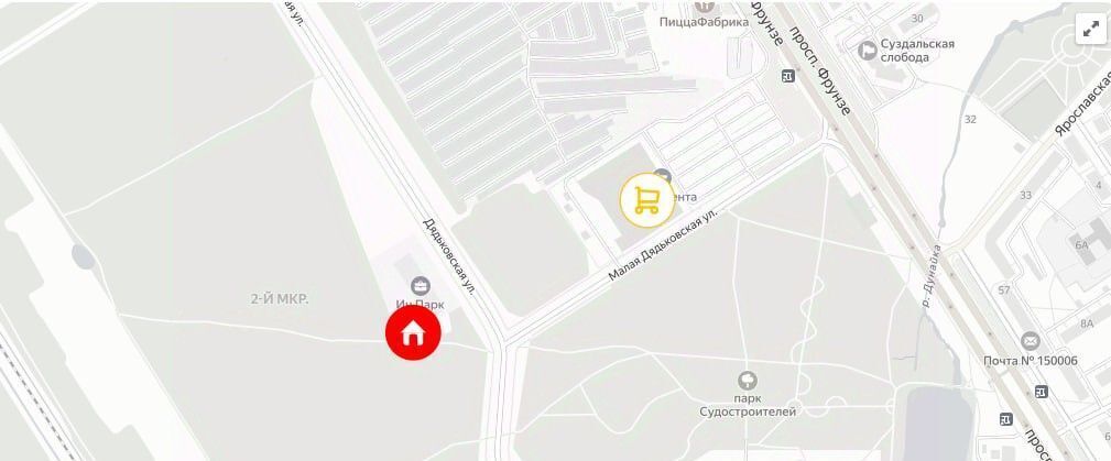 квартира г Ярославль р-н Фрунзенский пр-кт Фрунзе 56д фото 3