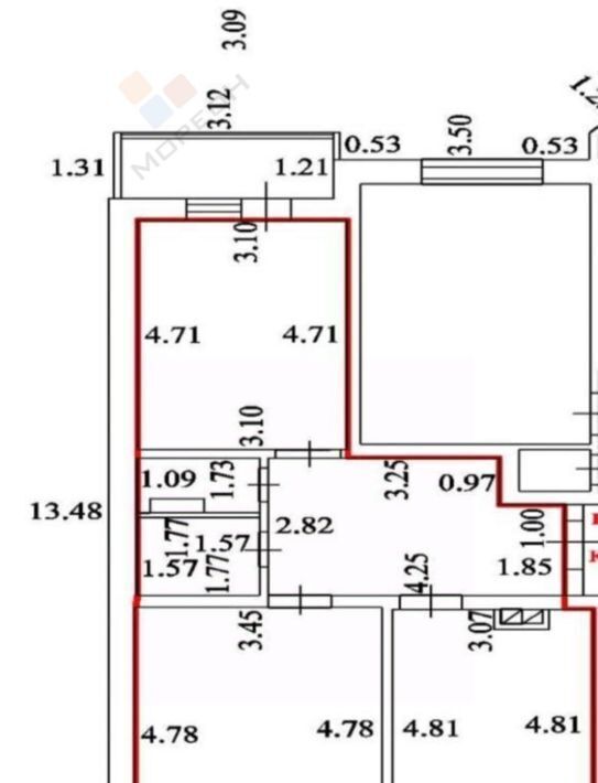 квартира г Краснодар р-н Прикубанский ул Восточно-Кругликовская 28/1 фото 17