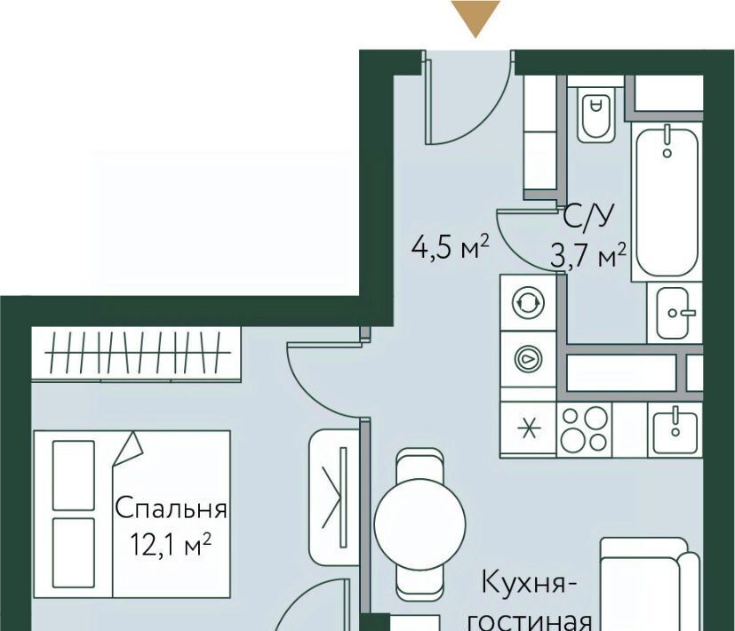 квартира г Волгоград р-н Советский ул Новосибирская 74с/1 фото 1