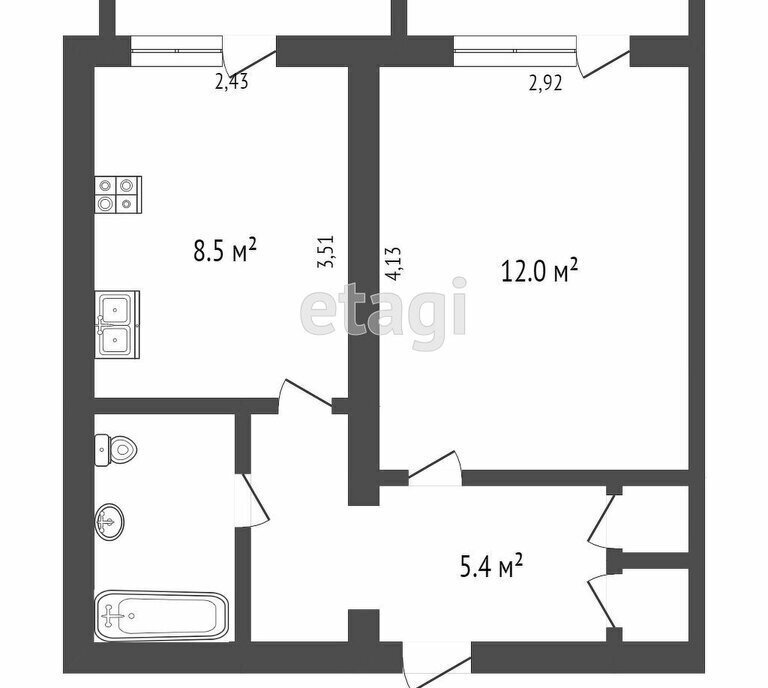 квартира г Петропавловск-Камчатский ул Арсеньева 39 фото 1
