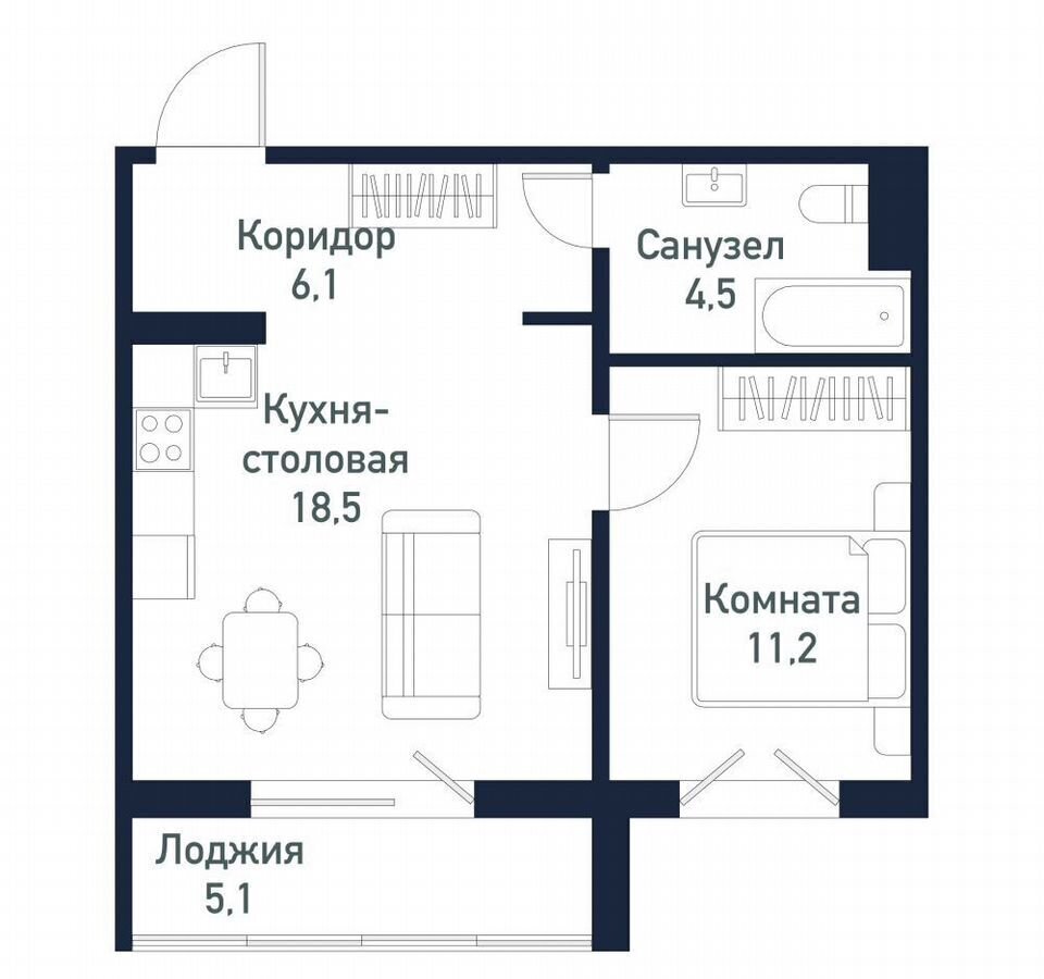 квартира г Челябинск ул Лавровая 1 фото 10