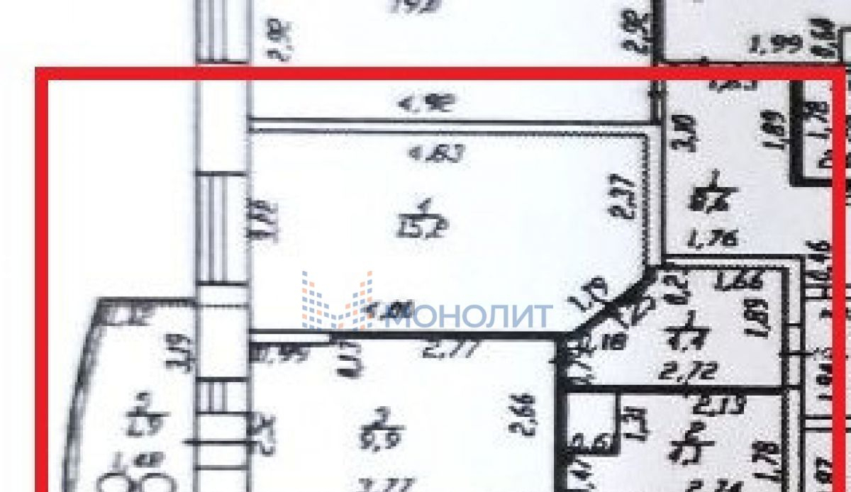 квартира г Чебоксары Северо-Западный улица Хабиба Миначёва, 19 к 1 фото 24