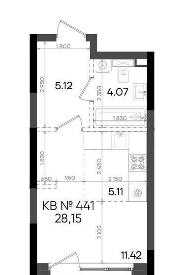 квартира г Казань метро Горки ул Аделя Кутуя 181ж фото 1