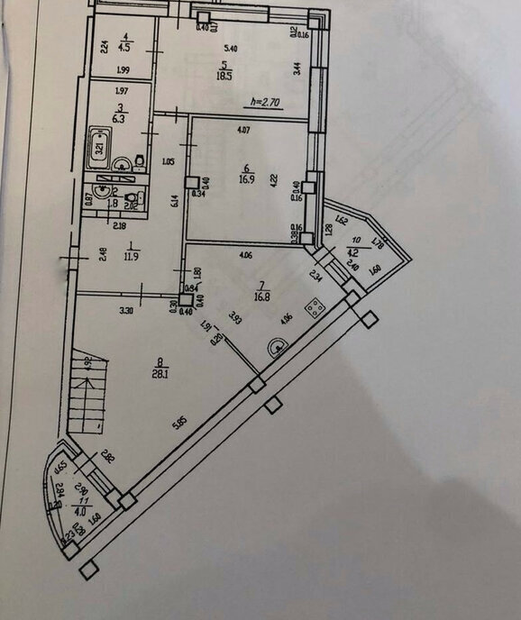 квартира г Уфа р-н Октябрьский ул Рихарда Зорге 64/2 фото 29