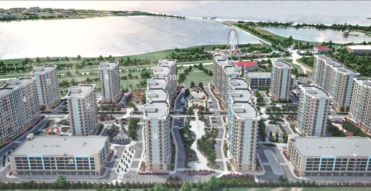 квартира г Евпатория ЖК Мойнаки в р-не озера Мойнаки, автодорога на пгт. Заозерное, стр. 9 фото 15