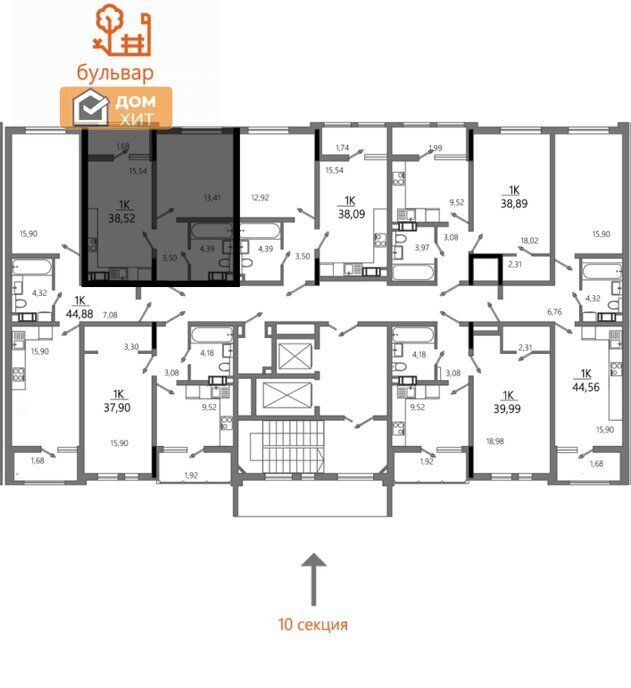 квартира г Евпатория ул им. 60-летия СССР 10 ЖК «Moinaco Riviera» фото 7