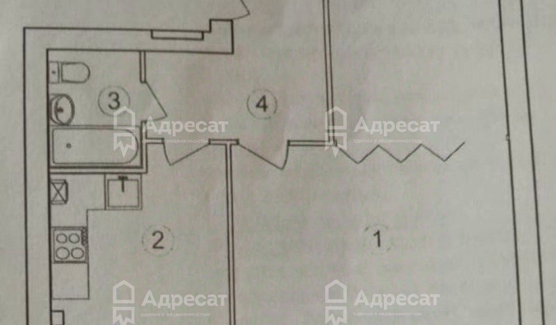 квартира г Волгоград р-н Советский ул им. Солнечникова 3 микрорайон «Долина» фото 9