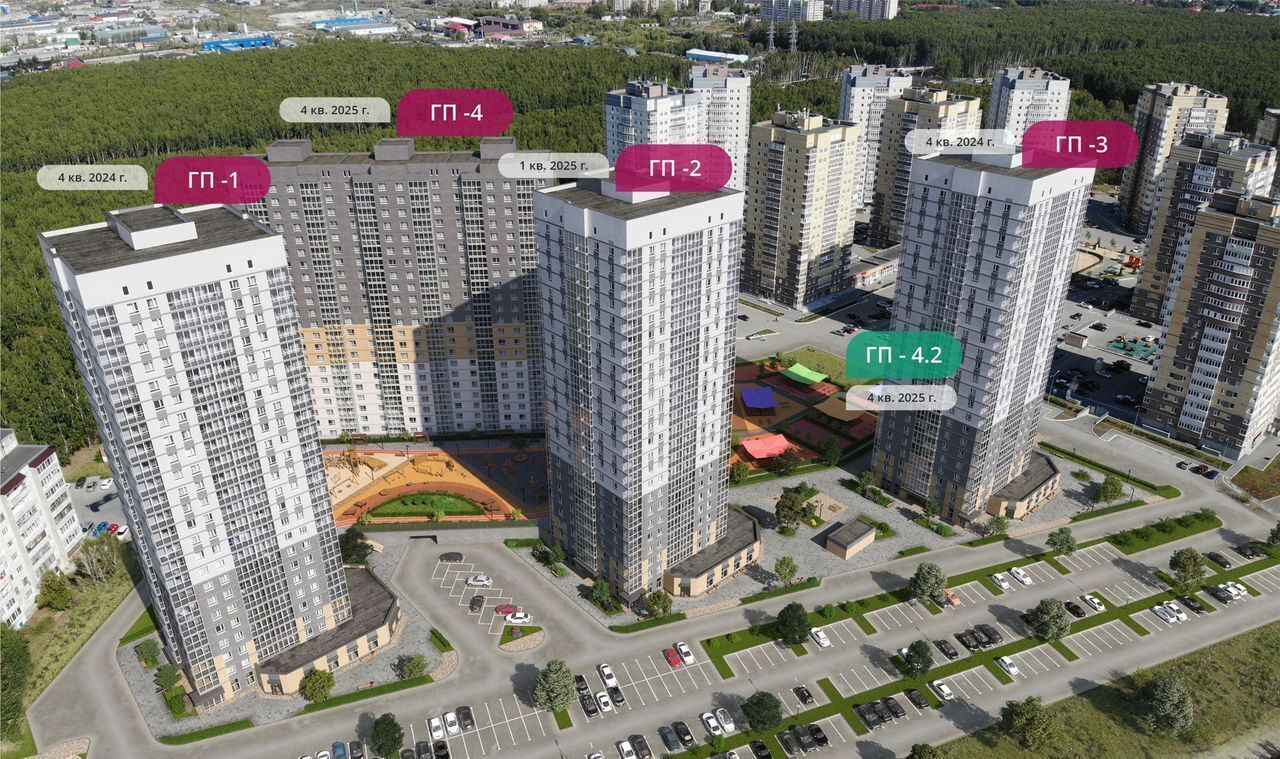 квартира г Тюмень р-н Центральный ул Мельникайте 2 ЖК «Горизонт» Центральный административный округ фото 4