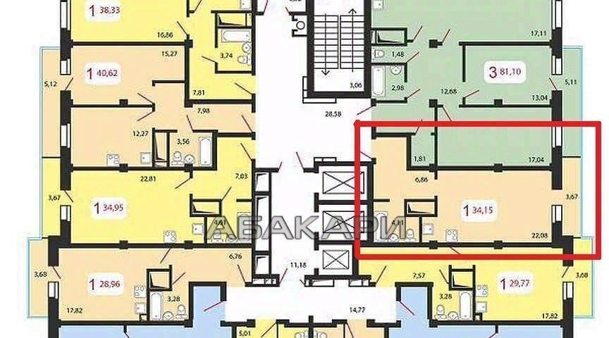 квартира г Красноярск р-н Свердловский ул Судостроительная 27ж фото 7