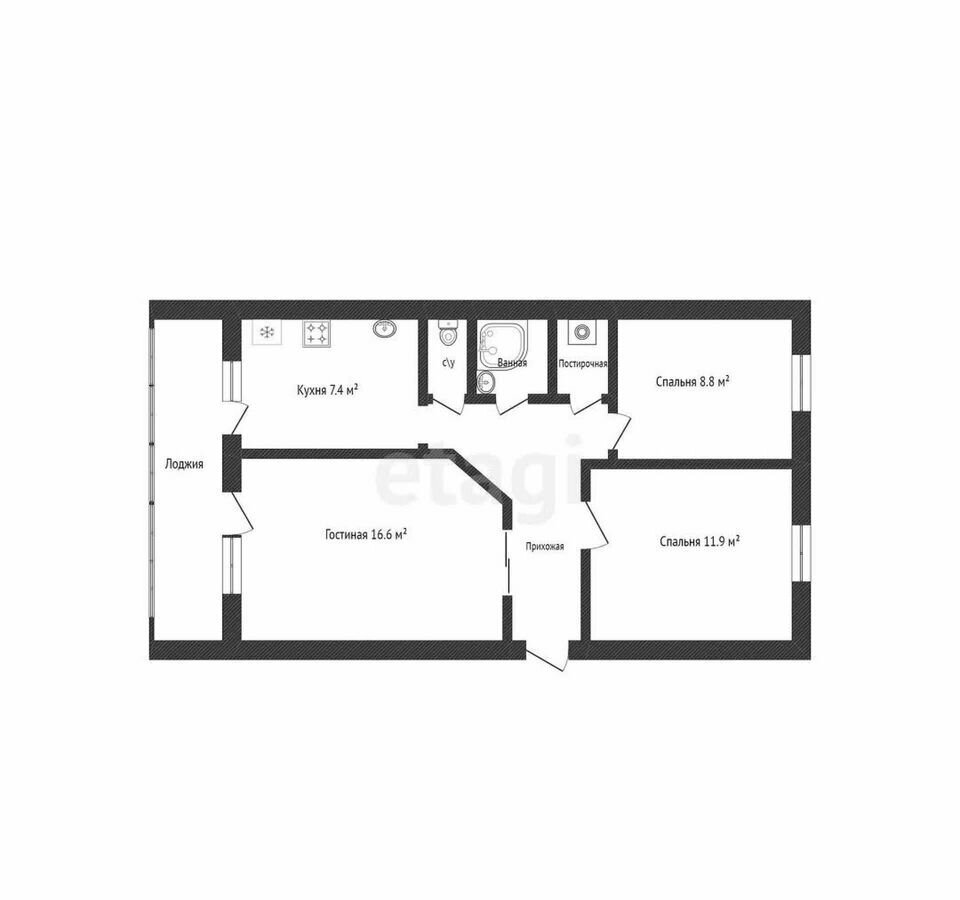 квартира р-н Ишимбайский г Ишимбай ул Докучаева 2 фото 16