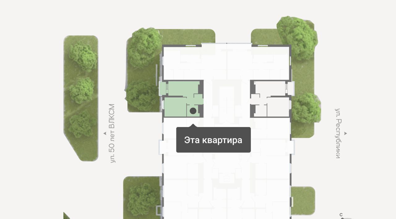 квартира г Тюмень р-н Ленинский ул Республики 204к/15 фото 2