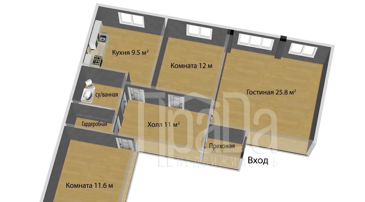 квартира г Красноярск р-н Советский ул Партизана Железняка 32 фото 2
