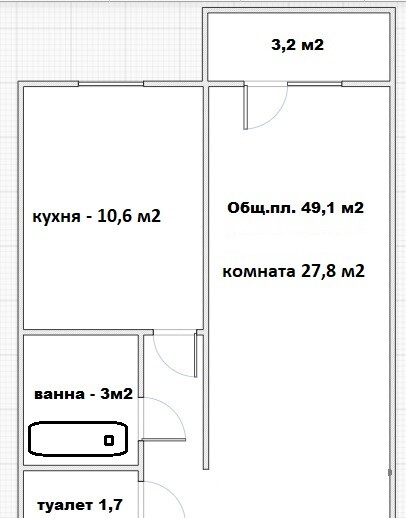 квартира г Томск Любы Шевцовой, 15 фото 1