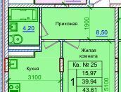 квартира г Курск р-н Железнодорожный ул Усадебная 2а фото 3