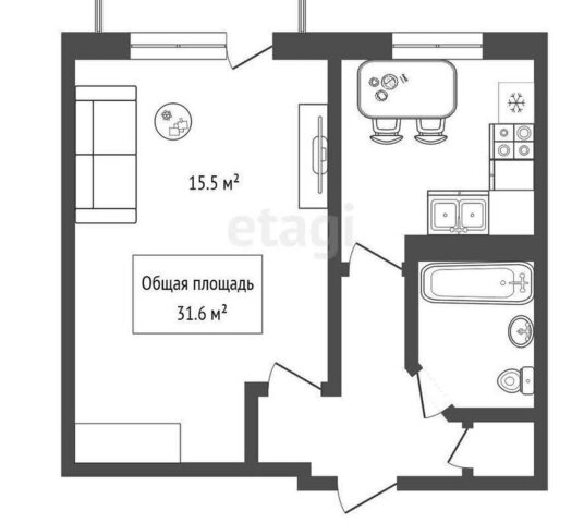 квартира ул Комсомольская 38 Речной Вокзал фото