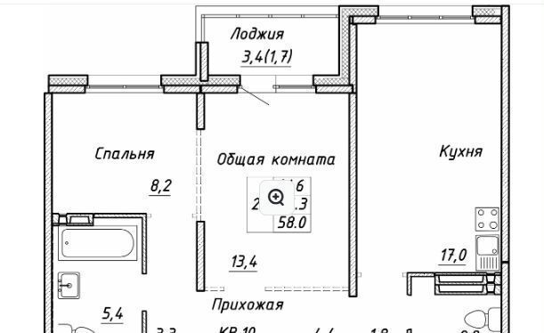 квартира г Новосибирск р-н Ленинский ул Связистов 13/1 Площадь Маркса фото 5