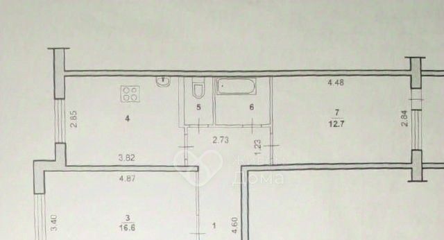 квартира г Волжский ул 87-й Гвардейской 51 фото 2