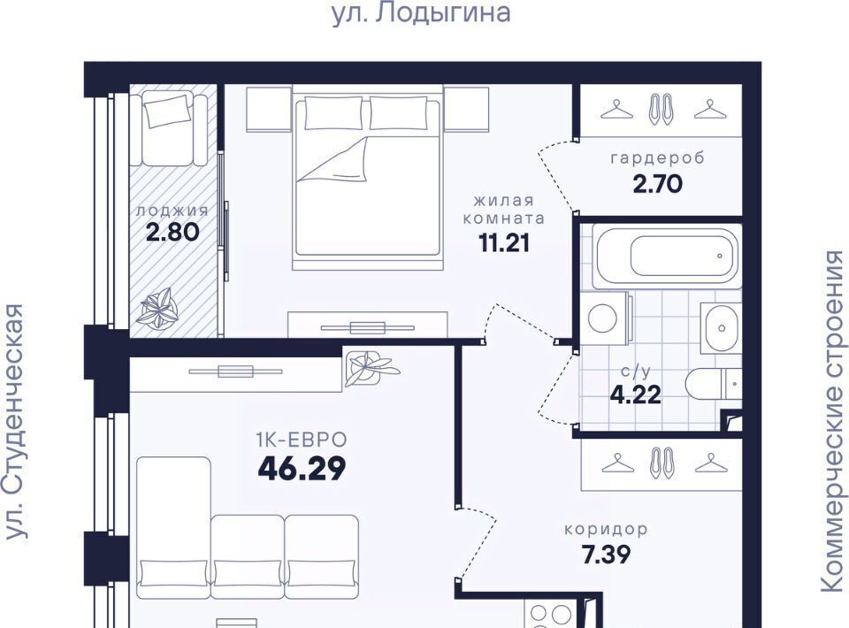 квартира г Екатеринбург р-н Кировский Динамо ул Малышева 145 ЖК "Динамика" фото 3