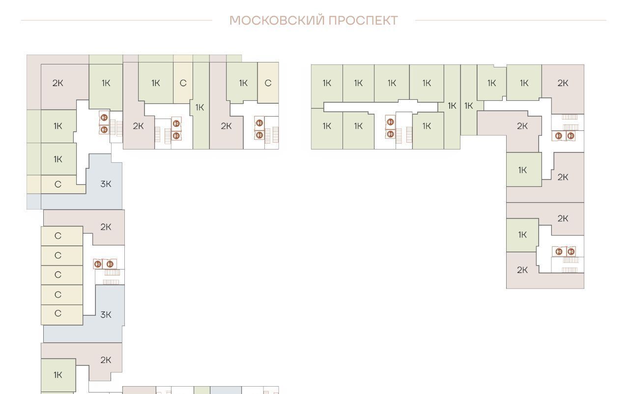квартира г Санкт-Петербург р-н Московский ул Коли Томчака 21д фото 3