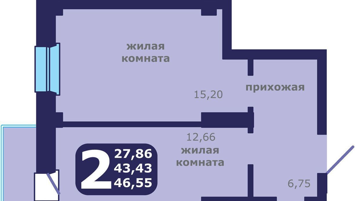 квартира г Красноярск р-н Ленинский ул Шевченко 1 ЖК «Нойланд-Черемушки» фото 1