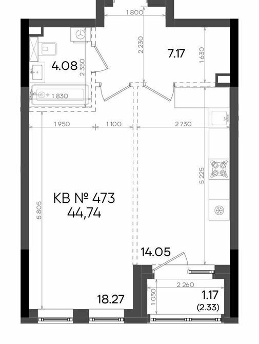 квартира г Казань метро Горки р-н Советский ул Аделя Кутуя 181 фото 1