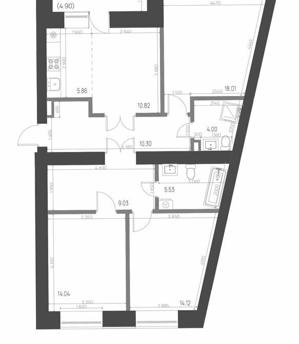 квартира р-н Нижнекамский г Нижнекамск 15-й микрорайон ЖК Калина фото 1