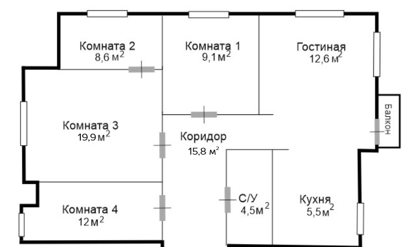 квартира г Москва метро Смоленская б-р Новинский 9 ул Новый Арбат муниципальный округ Арбат фото 2