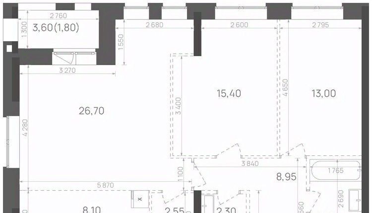 квартира г Казань р-н Кировский Козья слобода ул Краснококшайская 60 ЖК «Крыловка Парк» фото 1