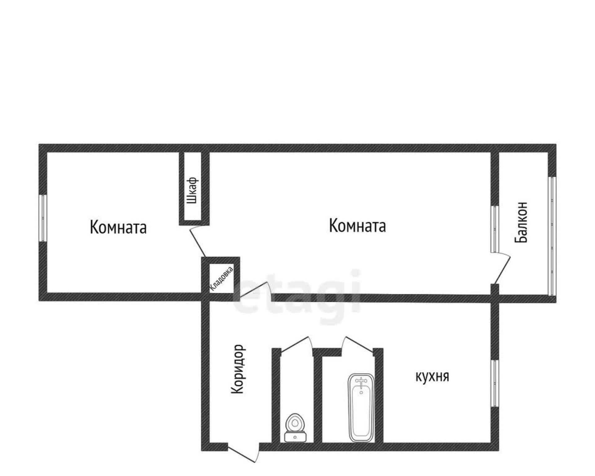 квартира г Кыштым ул Металлургов 2 фото 15