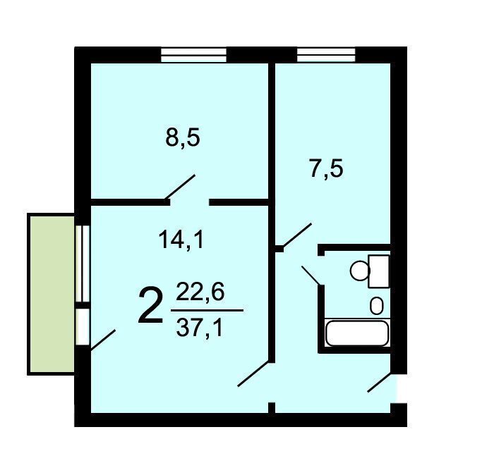 квартира г Москва метро Кузьминки ул Зеленодольская 19к/2 фото 1