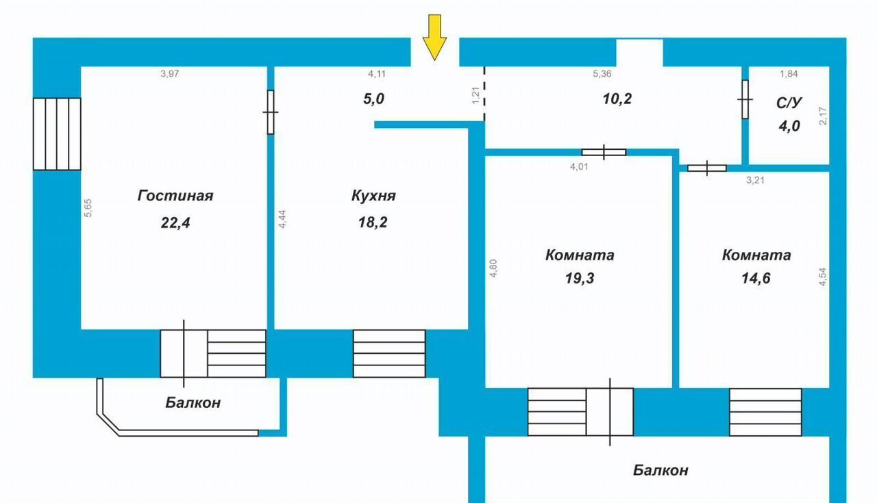 квартира г Благовещенск пер Технический 91 ЖК Капиталстрой фото 31