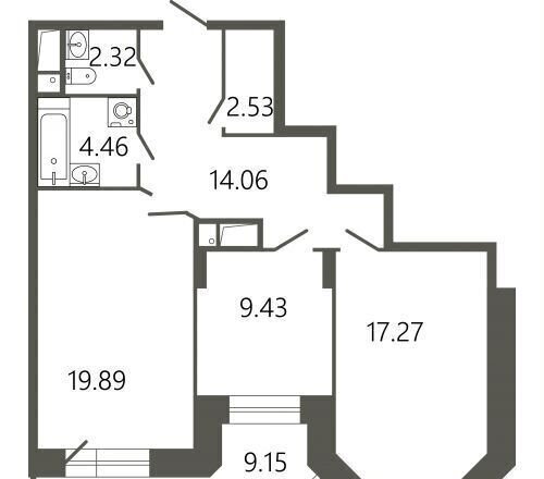 квартира г Подольск мкр Климовск ул Советская 18 ЖК «‎Мессиер 18» корп. 2 фото 1