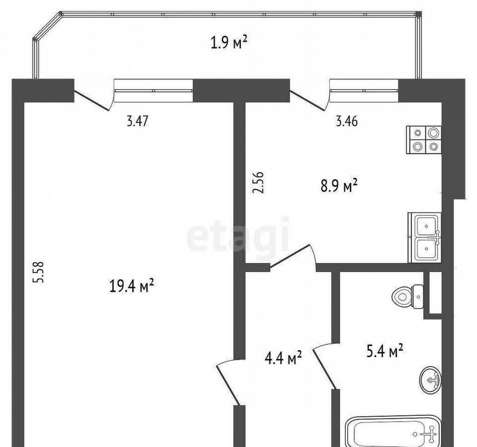 квартира г Тюмень р-н Калининский ул Московский тракт 135к/1 фото 32