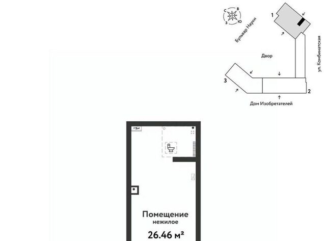 торговое помещение р-н Калининский ул Комбинатская 16к/1 фото