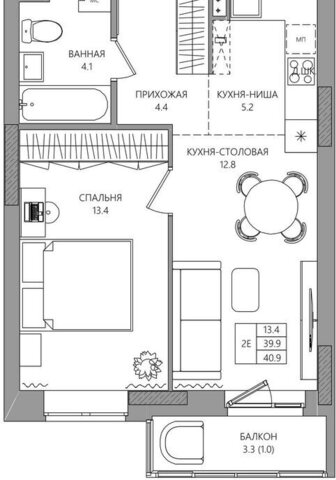 квартира пр-кт Парковый 36в фото