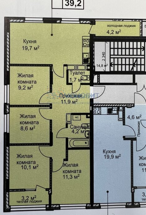 квартира г Нижний Новгород Горьковская ул Новокузнечихинская 13 фото 4