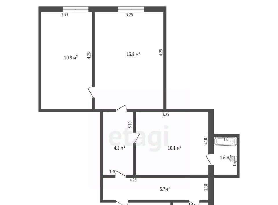 квартира г Ковылкино ул Фролова 2к/4 фото 2