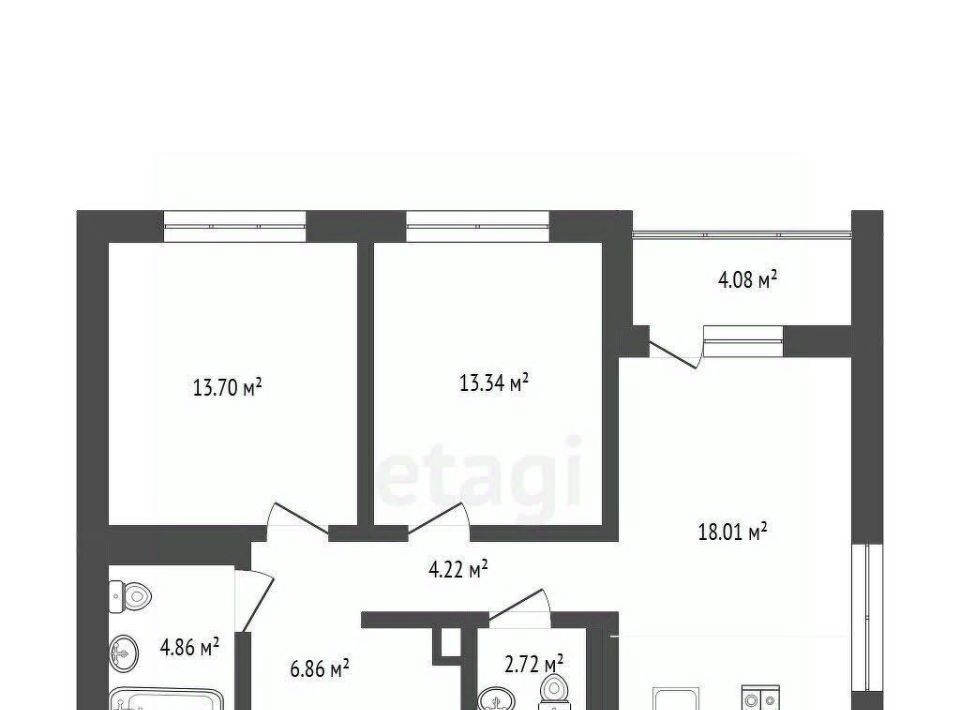 квартира г Тюмень р-н Калининский ул Московский тракт 83к/6 фото 3
