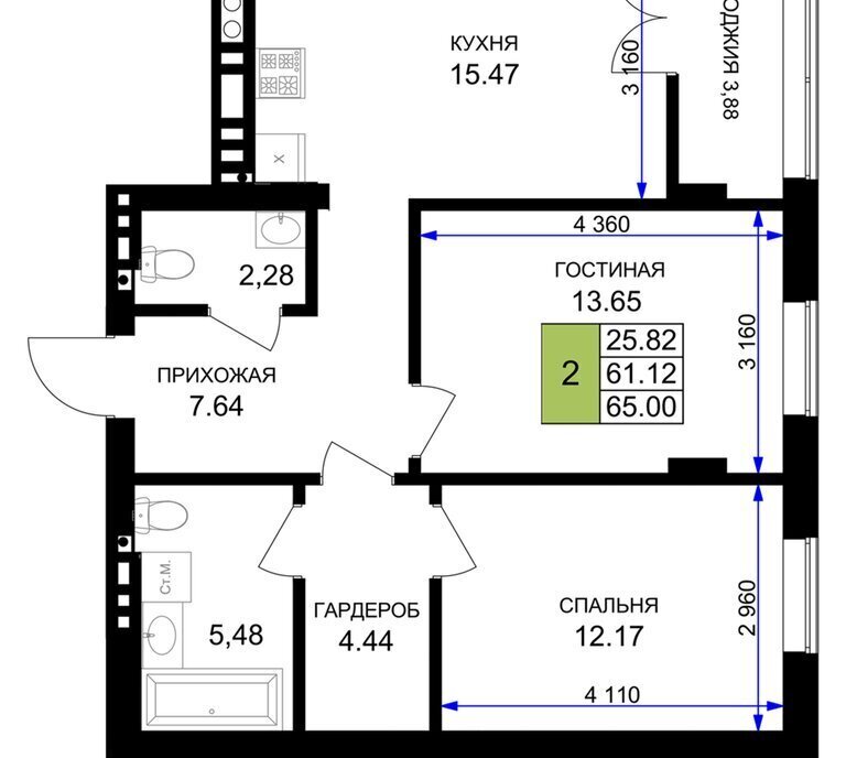 квартира р-н Гурьевский г Гурьевск ЖК «Включи» фото 1