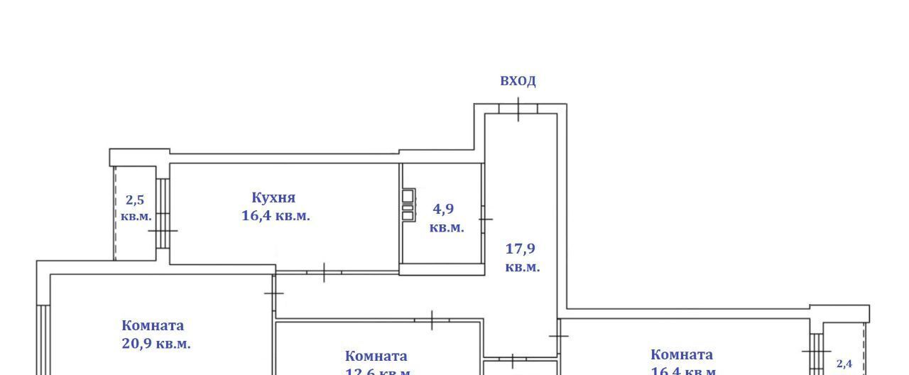 квартира г Самара р-н Советский Советская ул Советской Армии 91 ЖК «Унисон» фото 24