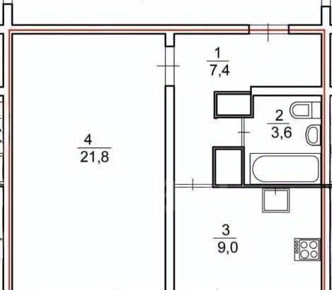 квартира г Кострома ул Олега Юрасова 7 фото 1
