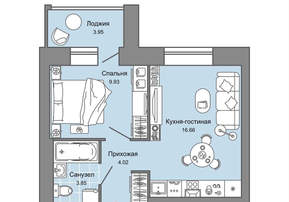квартира г Пермь р-н Дзержинский ул Дзержинского 31б фото 1