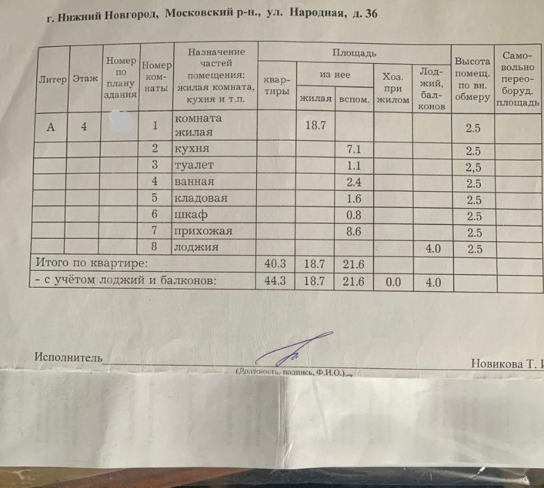 квартира г Нижний Новгород Бурнаковская ул Народная 36 фото 2